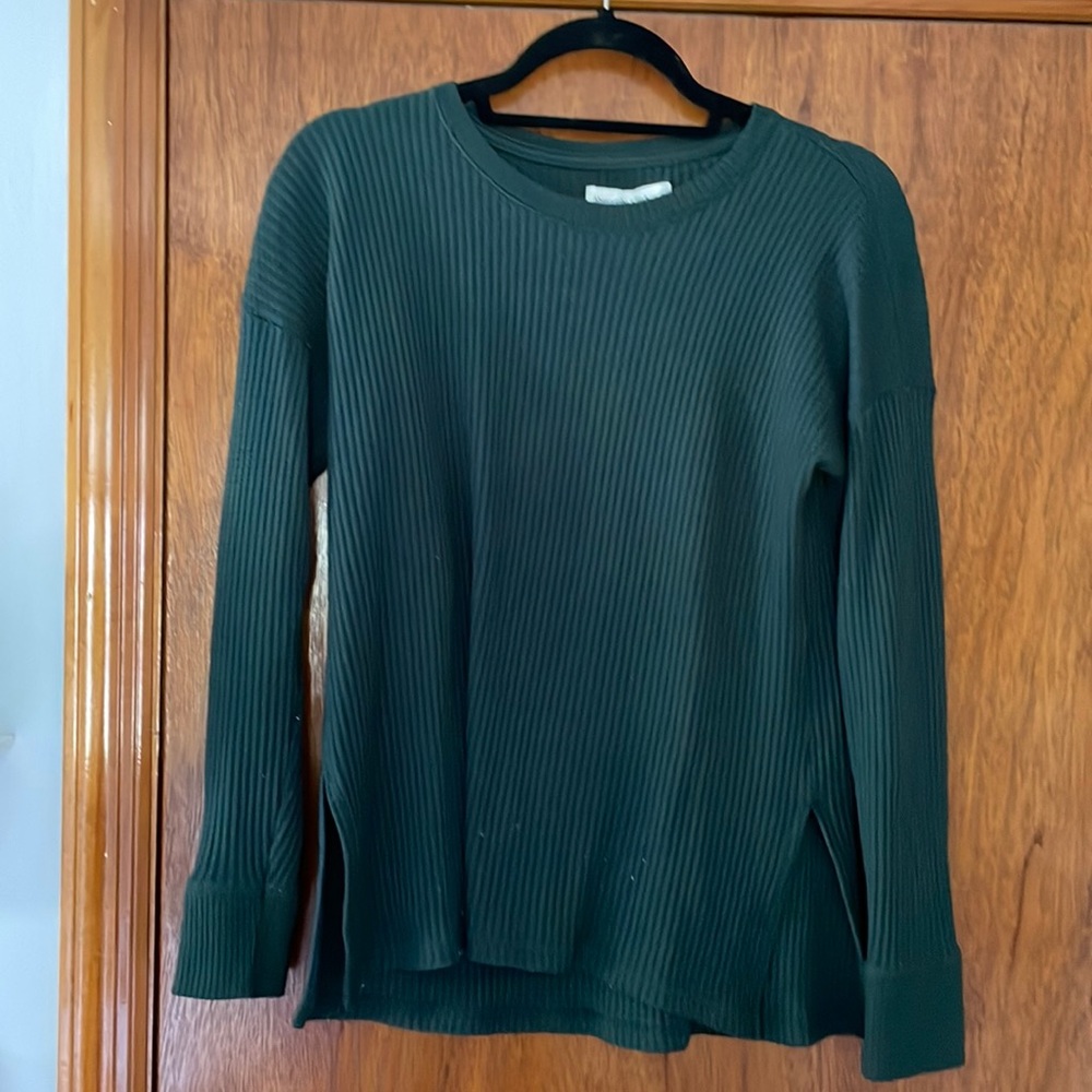 Abercrombie Cozy Waffle knit long sleeve top